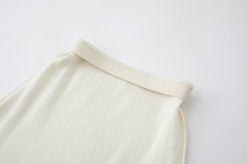 Bias-Cut Draped Fishtail Skirt
