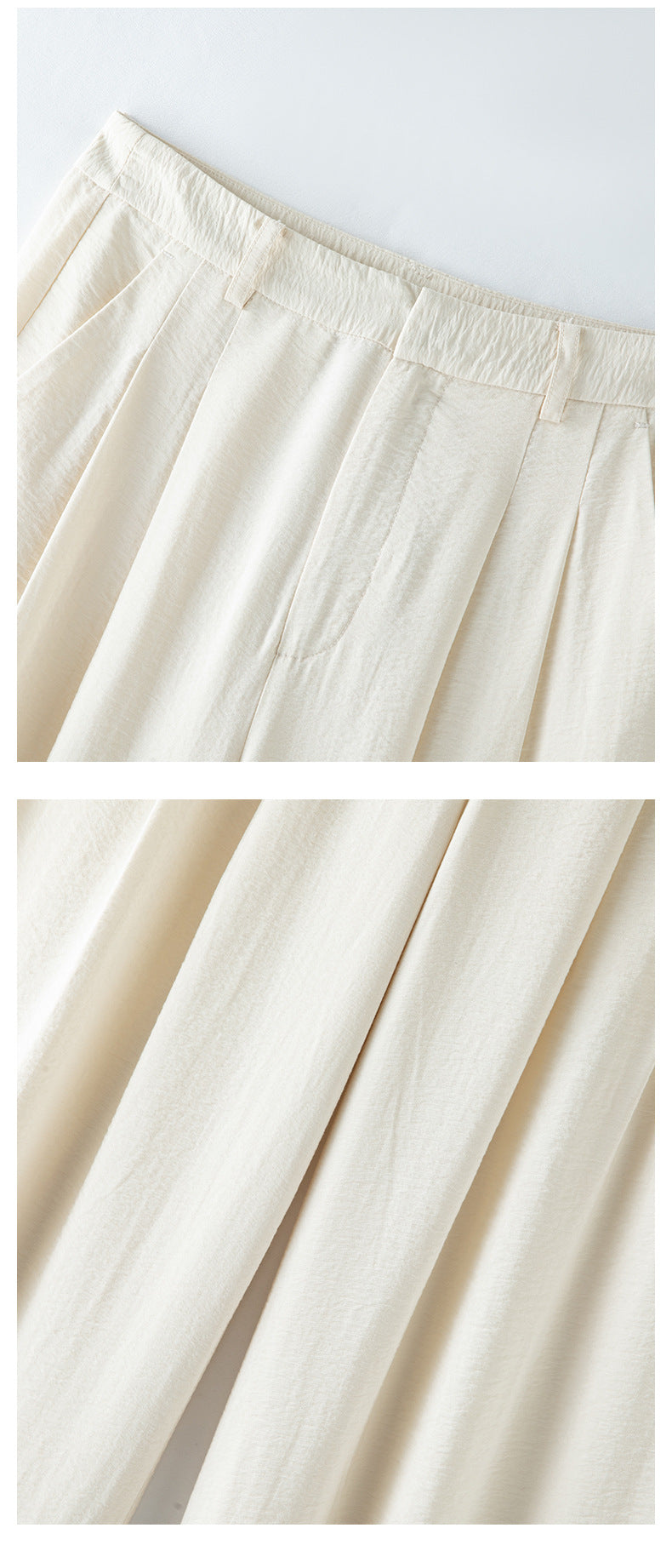 Elegant High-Waisted Straight-Leg Trousers