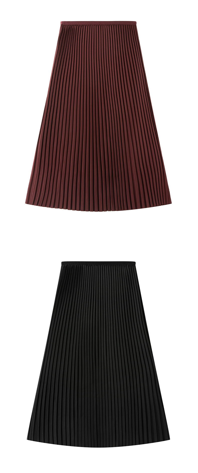 Elegant A-Line Pleated Skirt