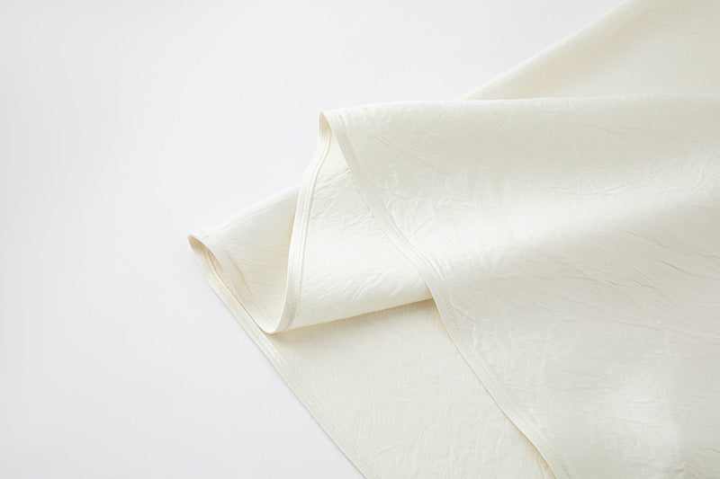 Bias-Cut Draped Fishtail Skirt