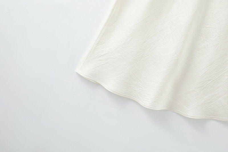 Bias-Cut Draped Fishtail Skirt