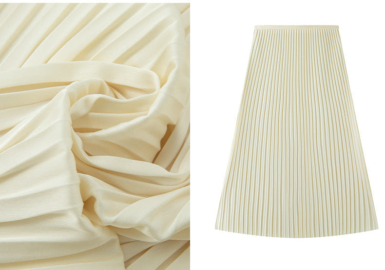 Elegant A-Line Pleated Skirt
