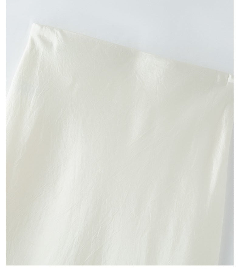 Bias-Cut Draped Fishtail Skirt