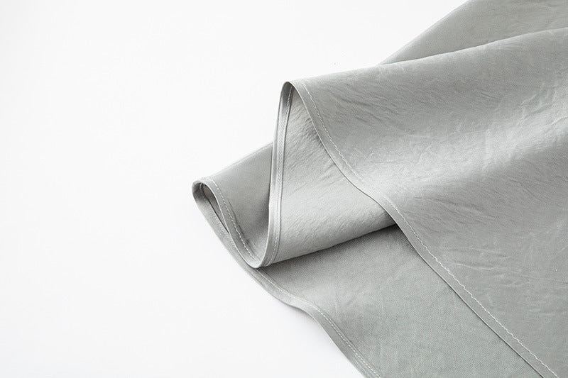 Bias-Cut Draped Fishtail Skirt