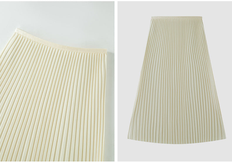 Elegant A-Line Pleated Skirt